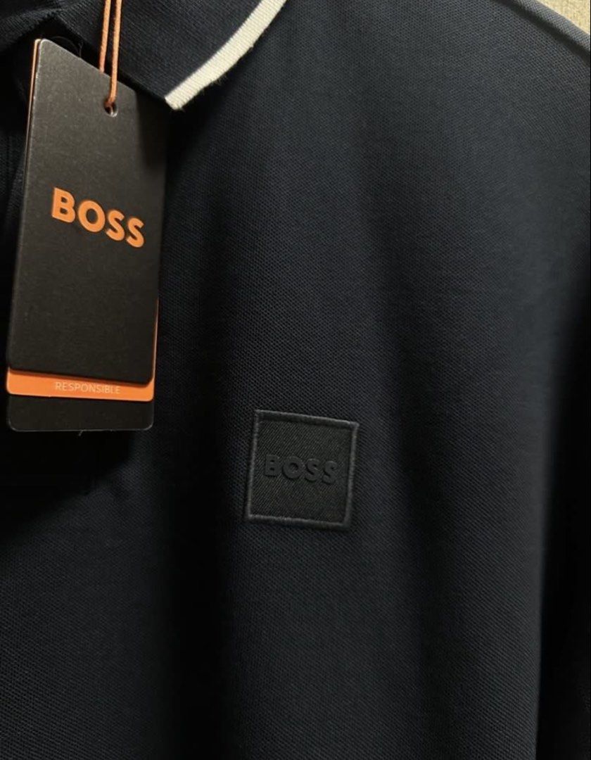 Hugo Boss Box Logo Polo Shirt (Category: Tshirts & Polo Shirts ) located in Imus. Submitted by rckrmns (Listing ID 1458868355, Image 3). Description: Hugo Boss Box Logo Polo Shirt Size Large W 21.5 L 28 Brand new w hangtags.