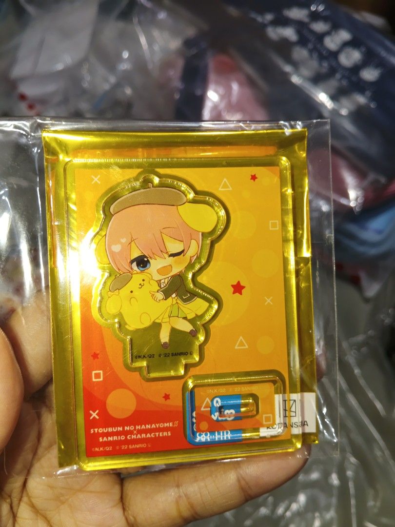 Ichika Nakano & Pompompurin Mini Acrylic Stan (Category: Character Goods) located in San Marcelino. Submitted by cmplushies (Listing ID 1458824288, Image 1). Description: .