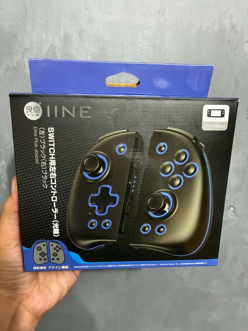 IINE Elite Plus Joypad for Nintendo Switch (Black) (Category: Controllers) located in Marikina City. Submitted by serjushwa (Listing ID 1458819130, Image 1). Description: Negotiable!!! -IINE Elite Plus Joypads for Nintendo Switch - Color: Black - Features: Cool light-up effect, Turbo function, Assign function - Ideal for enhancing your Nintendo Switch gaming experience .