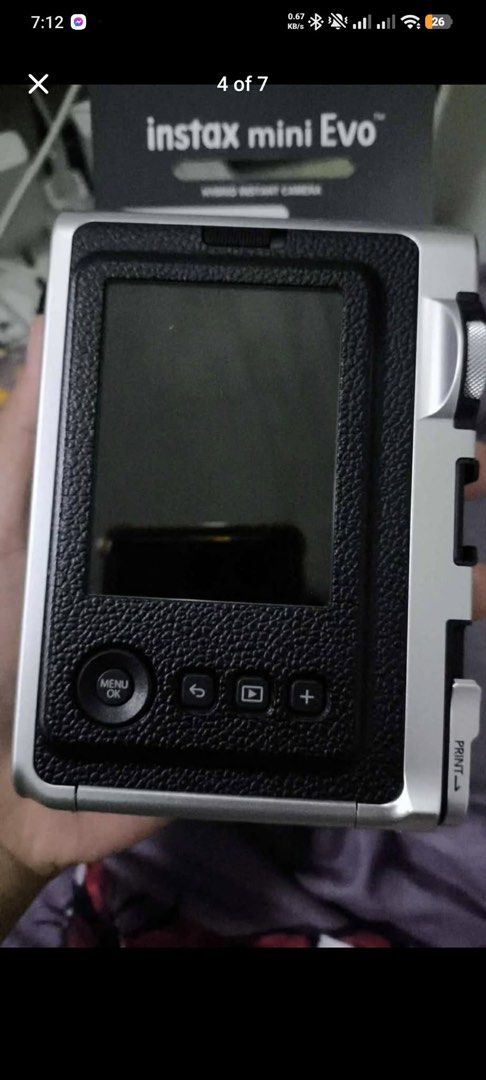 Instax mini Evo with instax film (Category: Cameras) located in San Pedro. Submitted by ozz1996 (Listing ID 1458792957, Image 2). Description: Pm sa tatawad -New wala pang 1 month -with box, strap, manual, cord -include temp cover -include 3pcs 10sheet film -include 5 free film sa sure buyer -include photo/film cover and stickers -meet up only, pass sa padeliver RFS: gusto mag upgrade 🥹.
