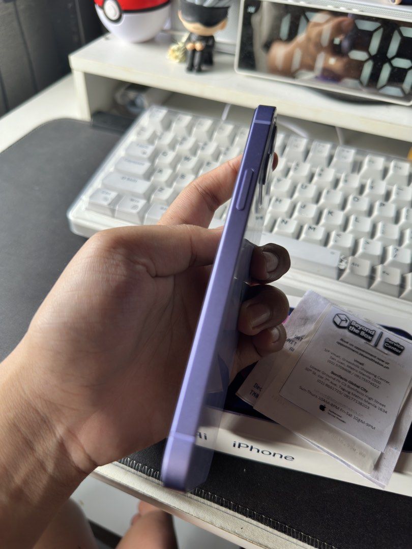 Iphone 12 128gb in PURPLE (Category: iPhone 12 Series) located in Manila. Submitted by ivory_cat (Listing ID 1458879291, Image 3). Description: W/ Box, receipt and cable 85% Battery Health Orig Zpa any sim No issue/repair/replacements No Dents/Scratches 📍 Taguig City.