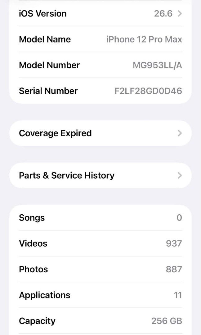 Iphone 12 pro max (Category: Laptops & Notebooks) located in Caloocan City. Submitted by espinosaja15524 (Listing ID 1458702036, Image 3). Description: used but not abuse makunat pa batt may minimal dents dahil sa case pero d nmn visible all goods pa may bawas sa sure buyer.