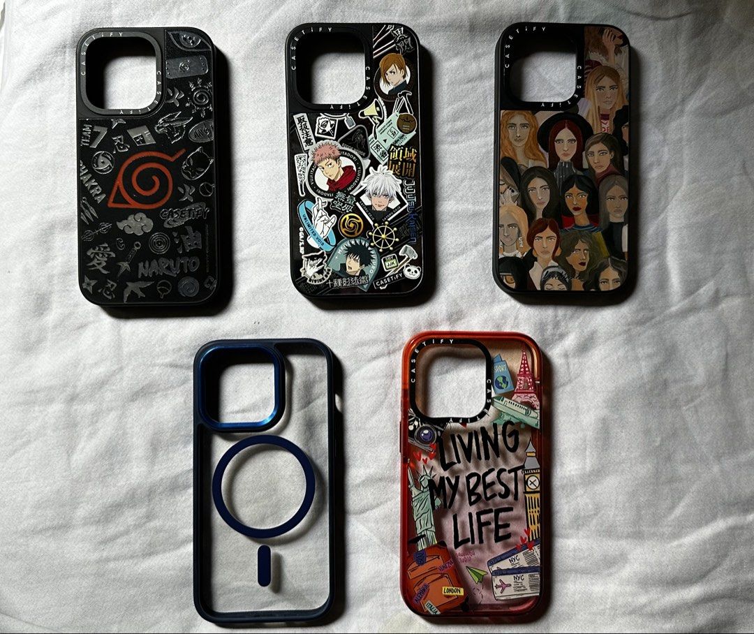 iPhone 14 Pro Casetify Case (Category: Cases & Sleeves) located in Manila. Submitted by mgngeronimo (Listing ID 1458743737, Image 1). Description: 🏷️ 250 Each 1. Heart Evangelista Oil Painting Classical Portrait Phone Case - SOLD ‼️ 2. Shibuya Jujutsu Kaisen Mirror Phone Case - SOLD ‼️ 3. Naruto Nine-Tail Textured Vortex Logo Phone case - SOLD ‼️ 4. Eiffel Tower Travel life Phone Case 5. Sanptoch MagSafe Phone Case.
