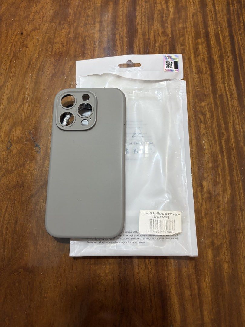 iPhone 15 Pro - Ringke Silicone Magnetic Case (Gray) (Category: Cases & Sleeves) located in Rizal. Submitted by icedcoffee07 (Listing ID 1458860388, Image 3). Description: brand new opened but never used shipping fee (buyer’s expense).