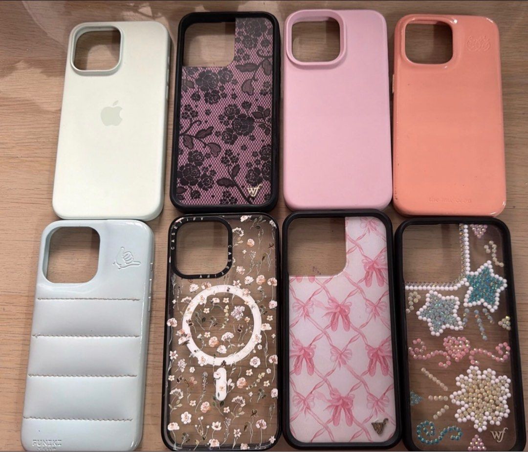 Iphone 15 Pro Max Cases (Category: Cases & Sleeves) located in Antipolo. Submitted by hiekeyana (Listing ID 1458862071, Image 1). Description: - Original Wildflower Cases- 800 (negotiable) - Apple Case in mint green- 800 (negotiable) - Casetify- 500 - Other cases 400 and below Messg me for more details!!!!!.