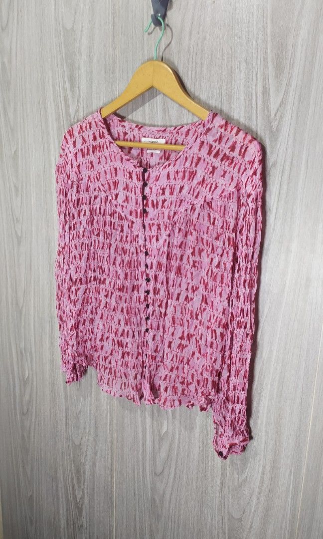 Isabel Marant Etoile Leisure Blouse (Category: Blouses) located in Naga. Submitted by secondspinv2 (Listing ID 1458886249, Image 2). Description: Isabel Marant Etoile Leisure Blouse ✅Size: 36 ✅Width: 21 ✅Length: 23 ✅Sleeve: 21 ✅Color Rate: 9.5/10 ✅No Issue ✅Need Wash ✅Location: Bicol Naga City, Camarines Sur ✅Courier: J&T Express/Flash Express ✅MOP: Gcash only.
