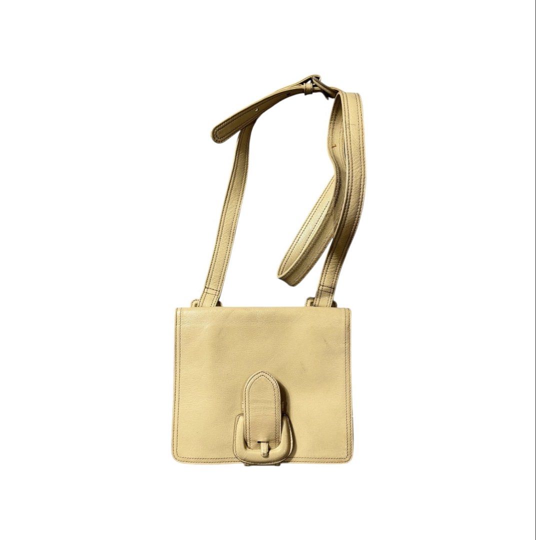 Jean Paul Gaultier Leather Shoulder Bag (Category: Luxury Bags & Wallets) located in Dagupan City. Submitted by dgp.plvg (Listing ID 1458728230, Image 1). Description: VINTAGE JPG SLING BAG Size: OSFA Condition: Good Issues: signs of usage only Mine: ₱2,000.