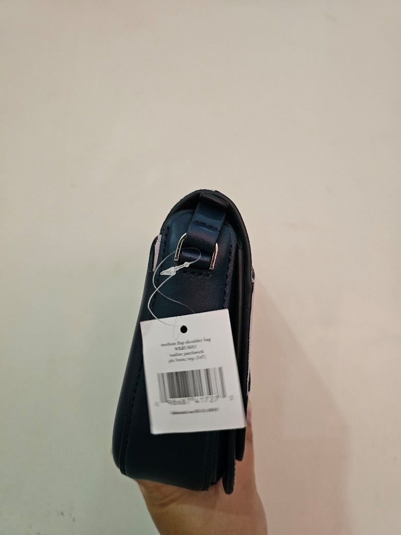 Kate Spade ♠️ Nadine Patchwork Medium Flap Shoulder/Crossbody Bag (Category: Cross-body Bags) located in Manila. Submitted by chobmercado (Listing ID 1458708537, Image 2). Description: BRAND NEW WITH TAGS - Strap included - Cute Kate Spade crossbody bag - Pink and dark blue color panels - Unique curved design - Small gold spade logo on front - Brand new with original tags attached - Versatile for everyday use or nights out.