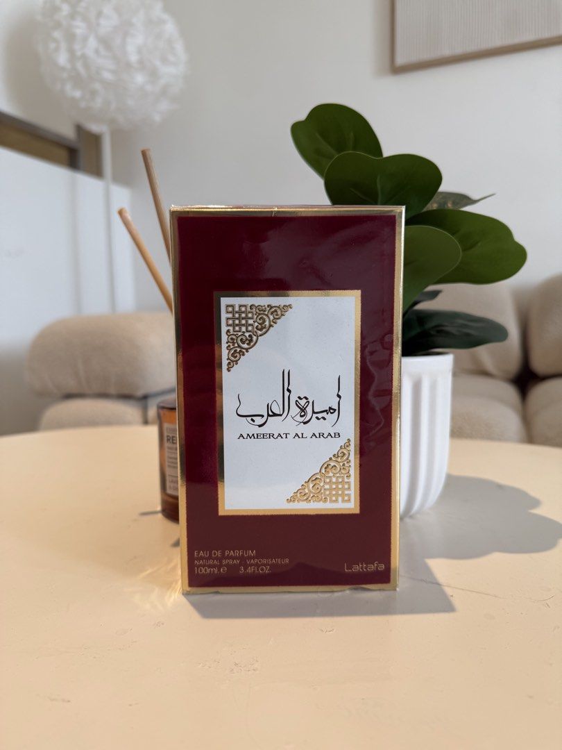 Lattafa Ameerat Al Arab Eau De Parfum 100ml (Category: Fragrance & Deodorants) located in Caloocan City. Submitted by purefire-abed70 (Listing ID 1458810501, Image 1). Description: - Lattafa Ameerat Al Arab Eau de Parfum - Natural Spray - 100ml / 3.4 fl oz bottle - Ideal for everyday wear.