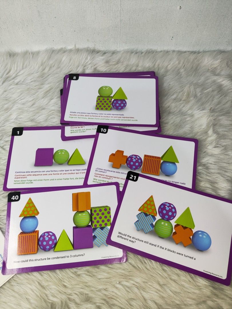 Learning Resources Mental Blox 3-D Puzzle Game (Category: Educational & Learning Toys) located in Cavite. Submitted by tinetaclesss (Listing ID 1458836103, Image 2). Description: complete .