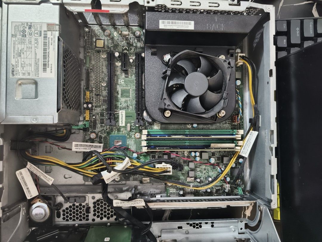 Lenovo M910s SFF PC Set (Category: Desktops) located in Caloocan City. Submitted by michael956 (Listing ID 1458872876, Image 3). Description: FOR SALE: Lenovo M910s PC Set Price: ₱5,000 negotiable Selling my Lenovo M910s PC set. Specifications: • Intel Core i5-6500 • 16GB DDR4 RAM • Lenovo M910s SFF Case • ViewSonic 60Hz Monitor Condition: • All components are working properly except the 1TB HDD. • No dedicated GPU included. • Install a working H