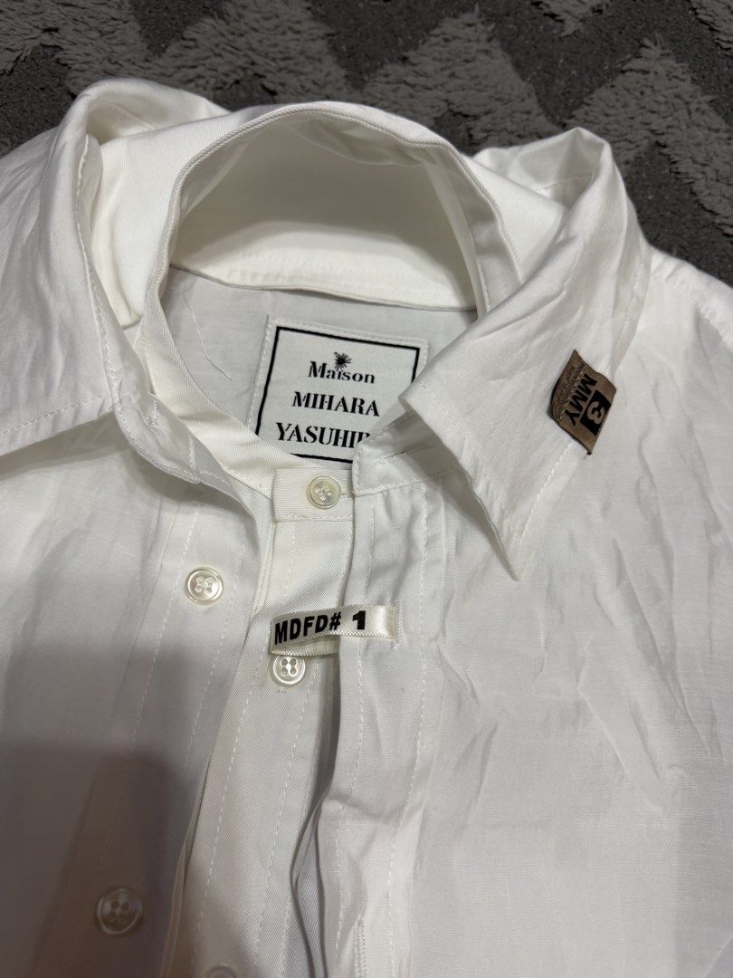 Maison Mihara Yasuhiro - SS23 Oversized Double Layered Shirt (Category: Formal Shirts) located in Cavite. Submitted by commoncourtesy (Listing ID 1458801879, Image 3). Description: Authentic Size small but fits Medium to large .