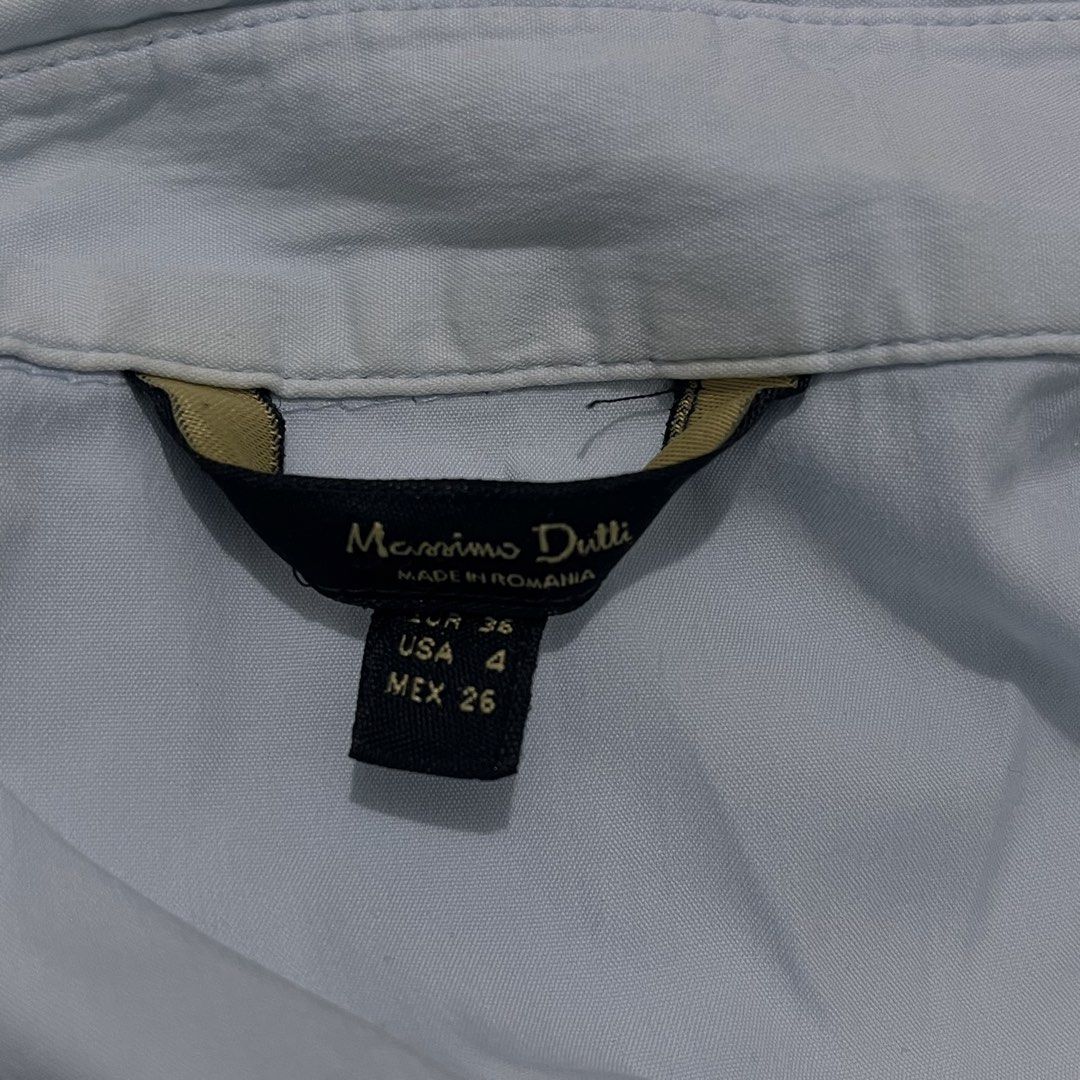 massimo dutti polo button down shirt (Category: Longsleeves) located in Cavite. Submitted by mihansgf (Listing ID 1458690490, Image 2). Description: s on tag (slide left for the tag) heavy yellow stains from here and there no ww, this is not mine 🫩 price is negotiable ☆ mop: maribank gotyme ☆ mod: jnt ggx lbc lalamove grab ☆ loc: general trias cavite.