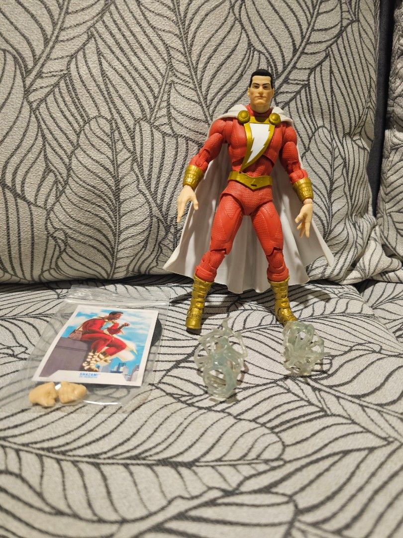 Mcfarlane Multiverse Shazam! (Category: Figurines & Statues) located in Cebu City. Submitted by wcabigon73244 (Listing ID 1458825348, Image 1). Description: - DC Multiverse Shazam! Gold Label - Loose - Complete Accessories - Tight Joints - Only Displayed.