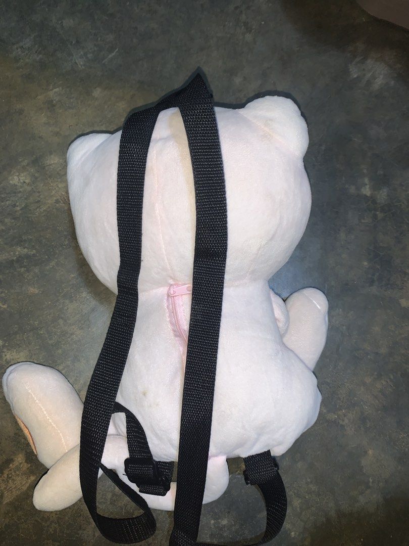 Mew Pokemon Plush Backpack Bag (Category: Backpacks) located in Binan City. Submitted by kariray_shop (Listing ID 1458720087, Image 2). Description: - Adorable Mew plush backpack - Adjustable straps for a comfortable fit - Zippered main compartment accessible from the back - Soft and cuddly material - Ideal for Pokemon fans and everyday use - Perfect for carrying essentials on the go.