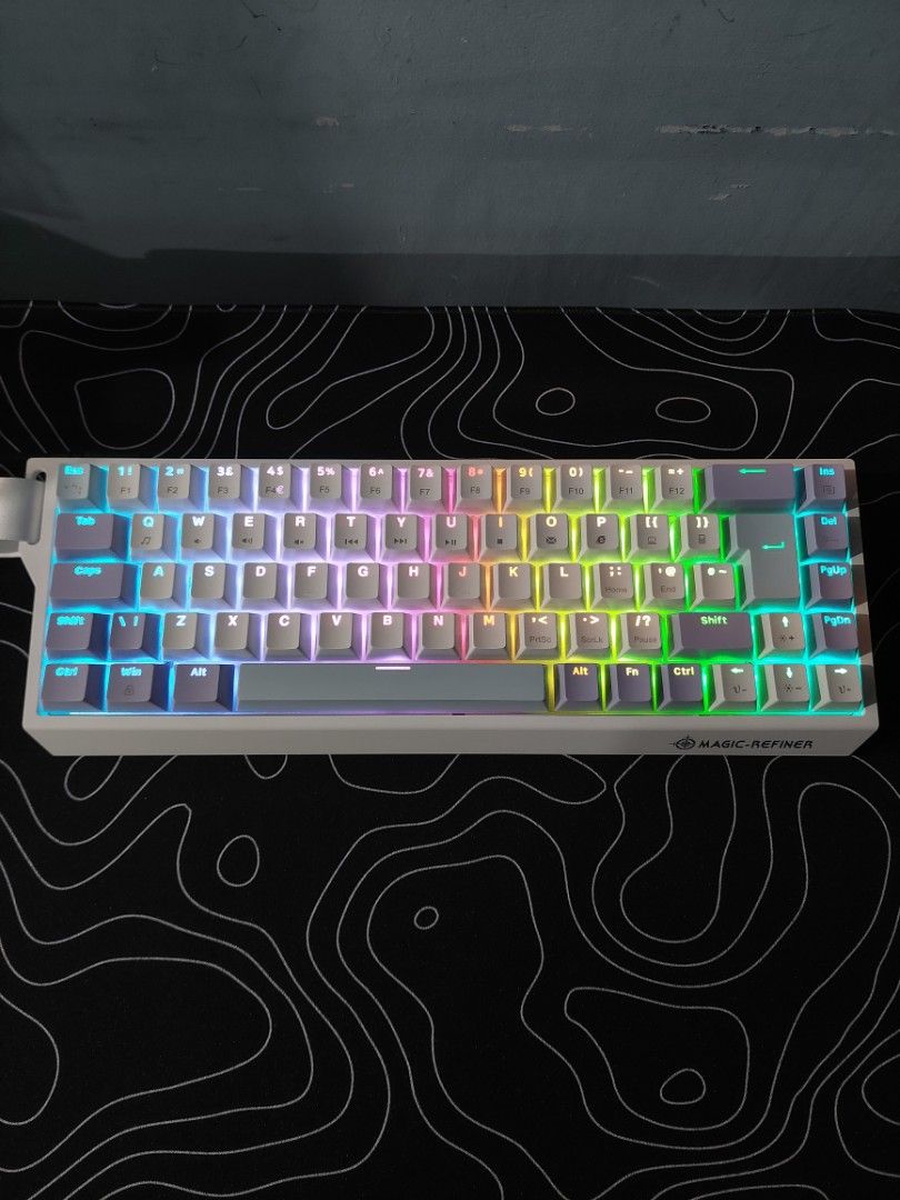 X68HE Magnetic Keyboard w/ free Mousepad and Keycaps, Computers & Tech ...