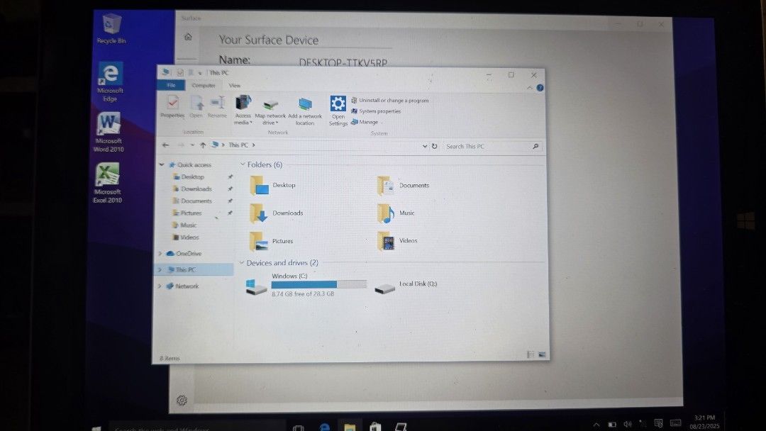 Microsoft Surface 3 Tablet with Keyboard (Category: Laptops & Notebooks) located in Manila. Submitted by b2s122952 (Listing ID 1458783682, Image 2). Description: - Microsoft Surface Pro 3 - Runs Windows 10 Pro - Includes Type Cover keyboard - Ideal for work and school - 64-bit operating system - 10 touch points - 10.8-inch screen - Feel free to ask questions!.