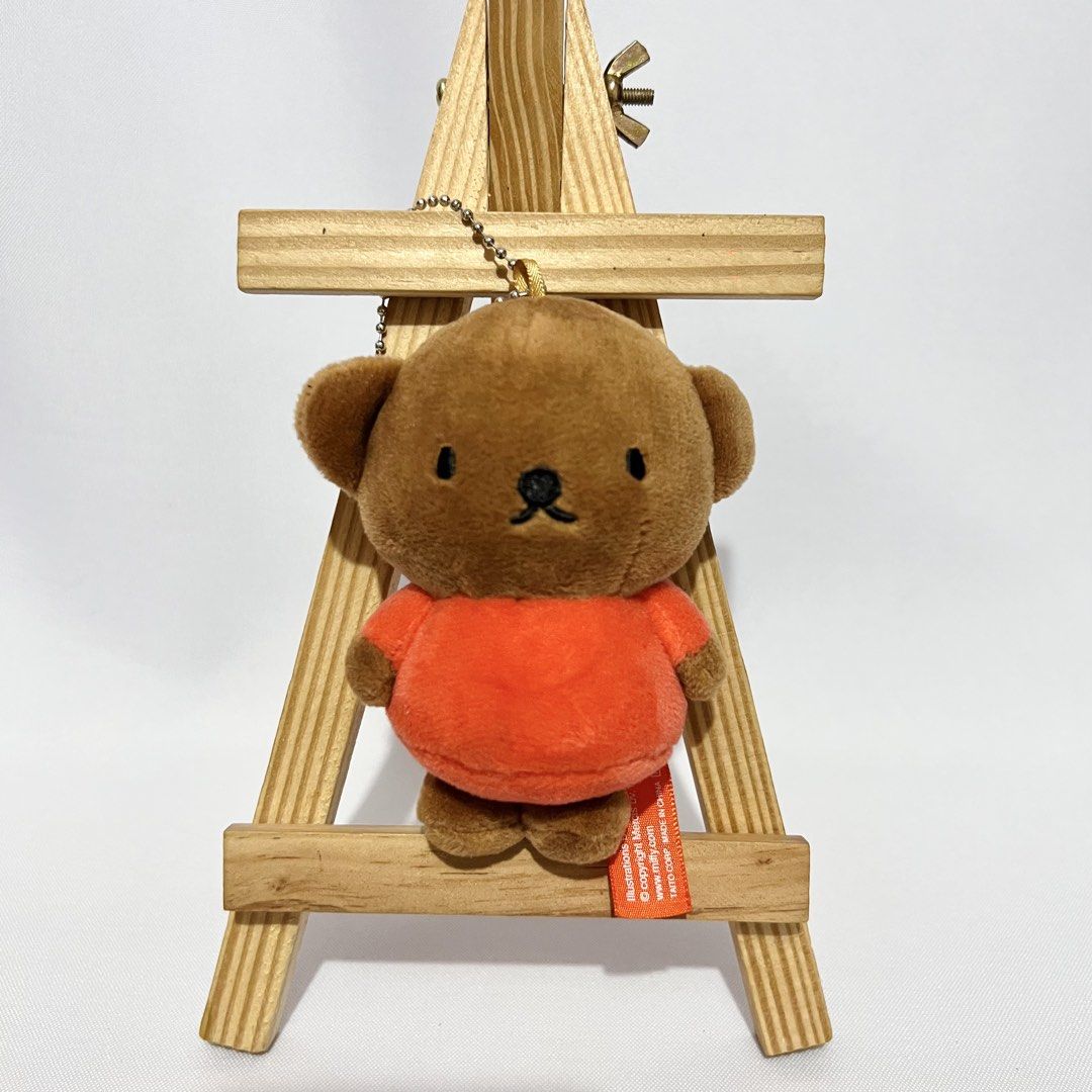 Miffy Boris Bear Plush Charm height: 10cm - Php 350 NOTE: replaced chain (Category: Plushies & Soft Toys) located in Davao. Submitted by pandorastoybox (Listing ID 1458728295, Image 1). Description: Miffy Boris Bear Plush Charm height: 10cm - Php 350 NOTE: replaced chain.