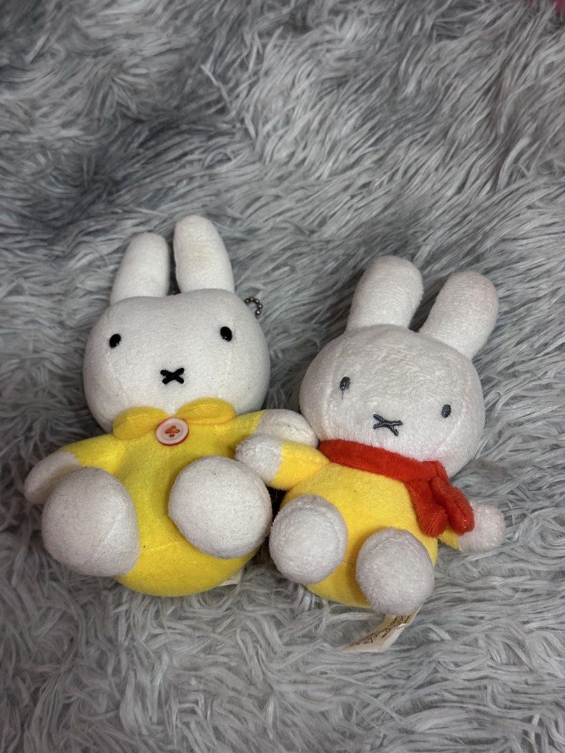 Miffy Plush Charms (Category: Plushies & Soft Toys) located in Antipolo. Submitted by bhabiegraciefashionlab (Listing ID 1458750391, Image 1). Description: ₱280 each or ₱500 both Actual photos posted What you see is what youll get From Japan #miffy #miffyplushcharms #bagcharms #charms #keychains.