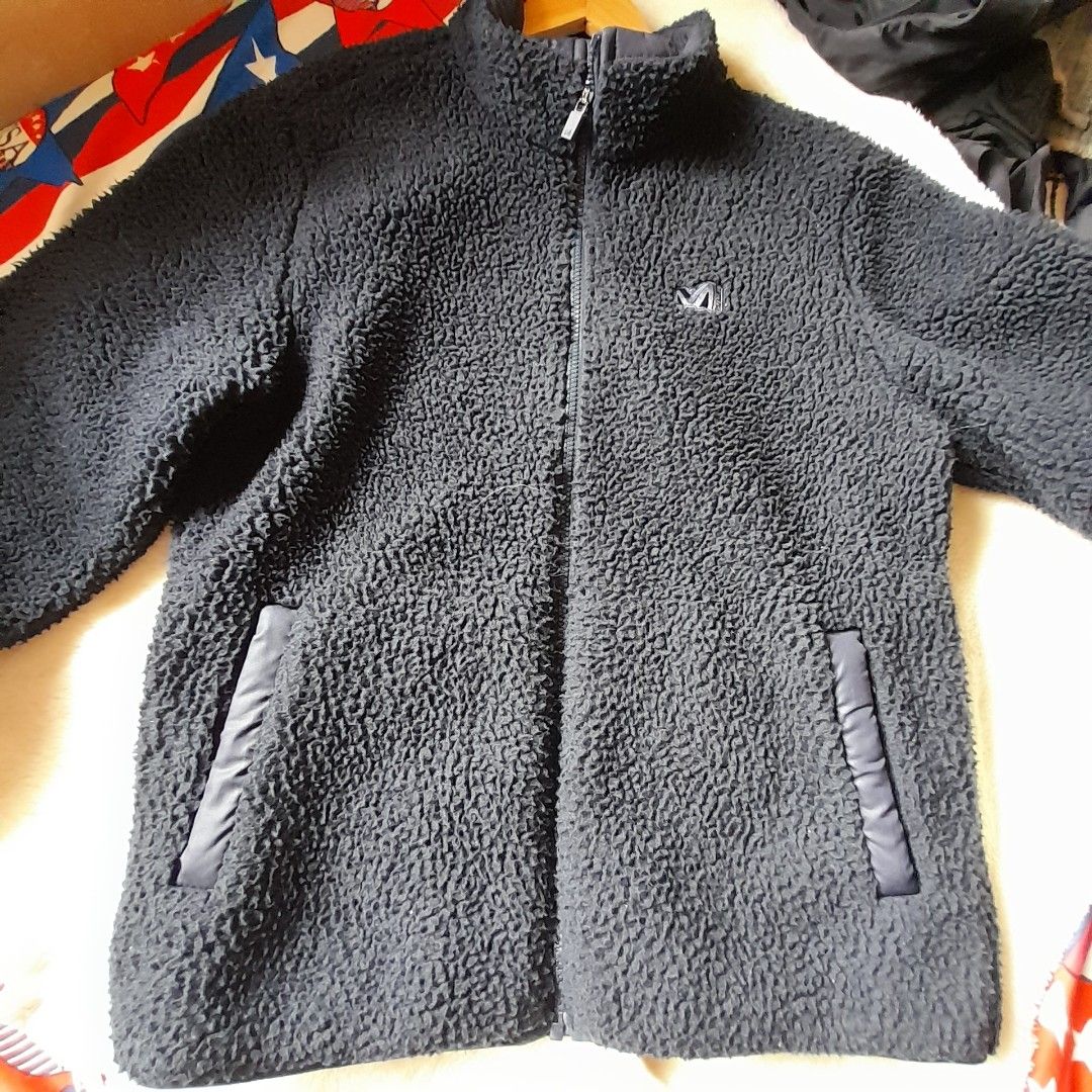 Millet Fleece Jacket (Category: Coats, Jackets and Outerwear) located in Bocaue. Submitted by marajapansurplus (Listing ID 1458725014, Image 2). Description: - Millet black fleece jacket - Full zip closure - Two zippered front pockets - Soft and warm material - Ideal for layering, casual wear, or outdoor activities.
