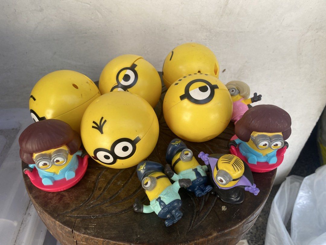Minions Surprise Egg Toys Collection (Category: Designer & Blind Box Toys) located in Marikina City. Submitted by jtv17 (Listing ID 1458692955, Image 2). Description: - Collection of Minions surprise egg toys - Features various Minions characters in different outfits - Some toys are still sealed inside their surprise egg capsules - Ideal for Minions fans and collectors - Fun and engaging toys for children.