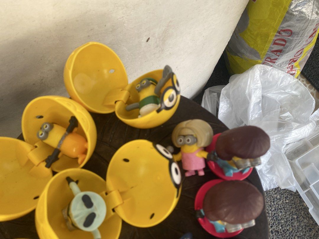 Minions Surprise Egg Toys Collection (Category: Designer & Blind Box Toys) located in Marikina City. Submitted by jtv17 (Listing ID 1458692955, Image 3). Description: - Collection of Minions surprise egg toys - Features various Minions characters in different outfits - Some toys are still sealed inside their surprise egg capsules - Ideal for Minions fans and collectors - Fun and engaging toys for children.