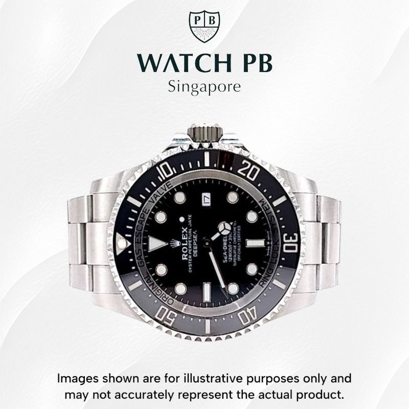 Mint 2022/01 Rolex Deepsea Sea Dweller - 126660 Black Dial PB1444 (Category: Watches) located in Singapore. Submitted by watch_playboy (Listing ID 1458737991, Image 1). Description: Brand: Rolex Model: 126660 (PB1444) Condition: Mint Dial: Black Case Diameter: 44 mm Material: Stainless Steel Original box: Yes Original cert/papers: Yes Dated: 2022/01 Warranty: 5 Years International Warranty from Original Date of Purchase from ROLEX In-Store Applic