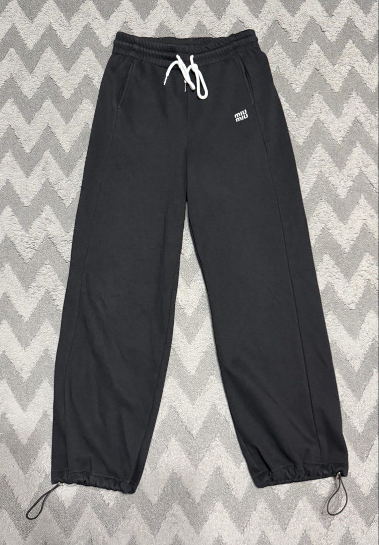 Miu Miu - Black Logo Sweatpants (Category: Other Bottoms) located in Cavite. Submitted by commoncourtesy (Listing ID 1458856612, Image 1). Description: Size Large womens.