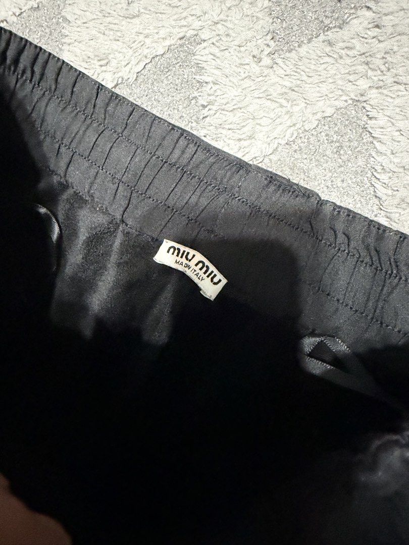 Miu Miu - Black Logo Sweatpants (Category: Other Bottoms) located in Cavite. Submitted by commoncourtesy (Listing ID 1458856612, Image 2). Description: Size Large womens.