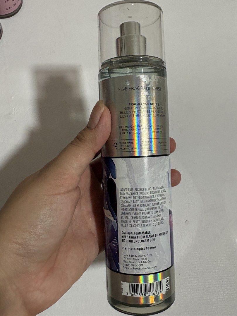 MOON LIGHT PATH - Bath & Body Works Mist Perfume and Lotion (Category: Fragrance & Deodorants) located in Dasmarinas. Submitted by twiceasnewph (Listing ID 1458784176, Image 3). Description: Decluttering ( maalikabok due to storage) Each item ₱700 Package ( perfume & lotion) ₱1,250 .