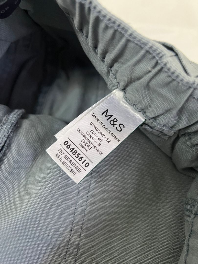 Marks & Spencer Trousers/ Pants (Category: Jeans) located in Quezon City. Submitted by max.declutter (Listing ID 1458771428, Image 2). Description: - Color: Light Blue - Fit: High rise-Straight leg - Features: Elasticated waistband, front and back pockets - used only once! the fit wasn't right for me :( Reference photo when worn: https://www.myntra.com/trousers/marks26spencer/marks--spencer-women-relaxed-straight-fit-high-rise-trousers/26759042/b