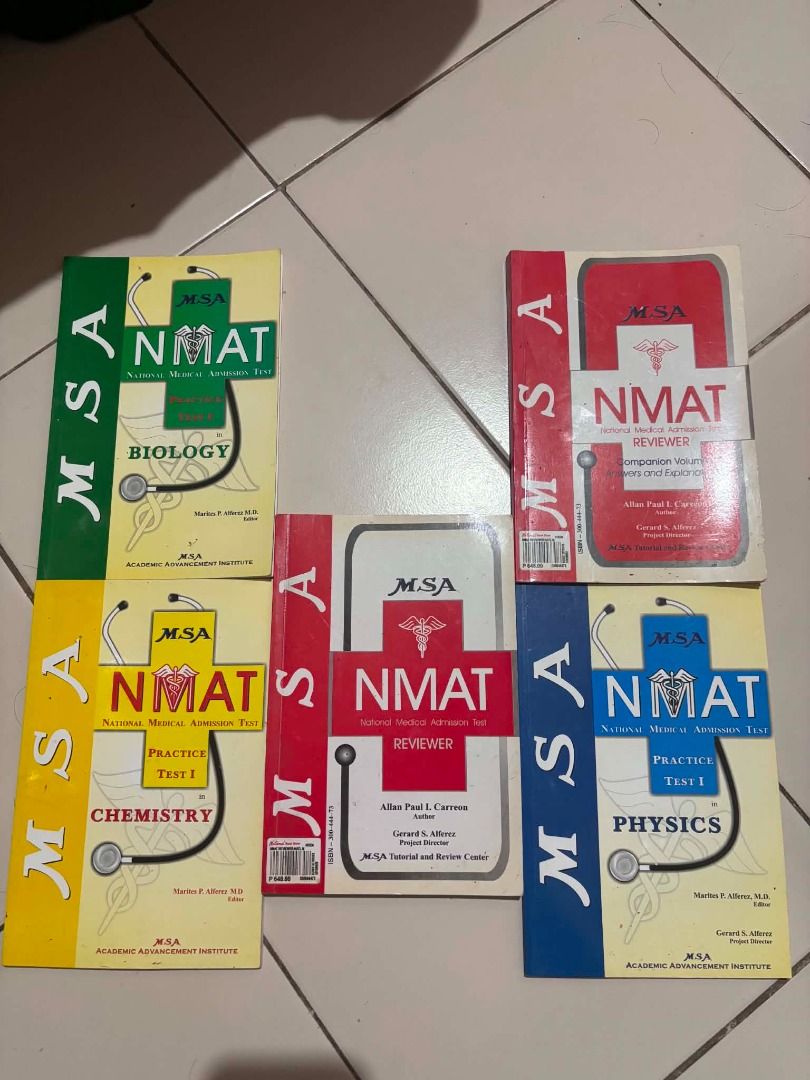 MSA NMAT BOOKS REVIEWERS (Category: Textbooks) located in Cavite. Submitted by guardianfr35556 (Listing ID 1458876467, Image 2). Description: FOR SALE! MSA NMAT REVIEWER (NEVER USED) MINOR ISSUE: DISCOLORATION OF SOME PAGES DUE TO BEING STUCK FOR A WHILE RFS: DECLUTTERING 1K FIRM TAKE ALL JUST PM ME IF URE INTERESTED LOCATION: STA. MESA, MANILA/ TRECE MARTIRES, CAVITE - MSA NMAT Books Set - Ideal for NMAT preparation.