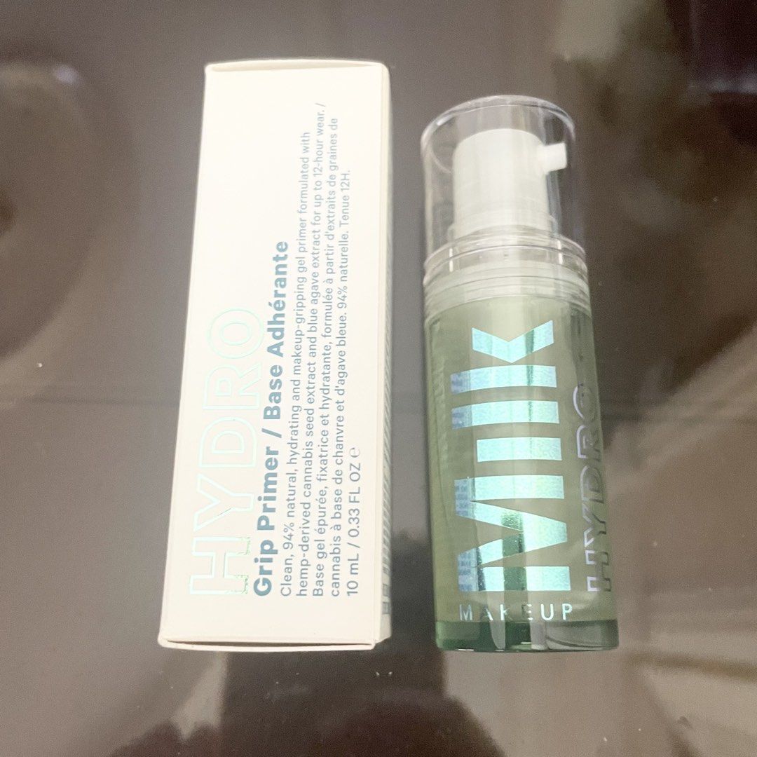 New Milk Makeup Hydro Grip hydrogrip makeup Primer 10ml (Category: Makeup) located in Pasig City. Submitted by deluxuryshop (Listing ID 1458694894, Image 2). Description: - Milk Makeup Hydro Grip Primer (10ml) - Hydrating and makeup-gripping gel formula - Formulated with 94% natural ingredients - Helps makeup last up to 12 hours A clean, 16x award-winning hydrating face primer that grips makeup up to 12 hours and hydrates skin with hyaluronic aci