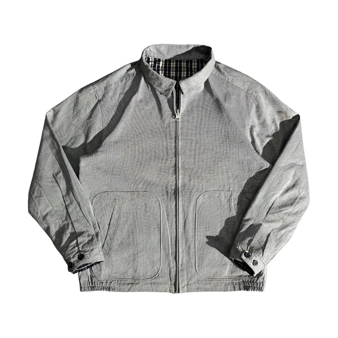 NEW YORKER JAPAN Reversible Harrington Jacket (Category: Coats, Jackets and Outerwear) located in Daraga. Submitted by th3cliquejunks (Listing ID 1458849857, Image 2). Description: NEW YORKER JAPAN Reversible Harrington Jacket Tagged Size: Large Condition: 9.5/10 No major flaw Made in: Japan Dimensions: Pit to pit: 22” Length: 26.5” - 3,880 Dm!.