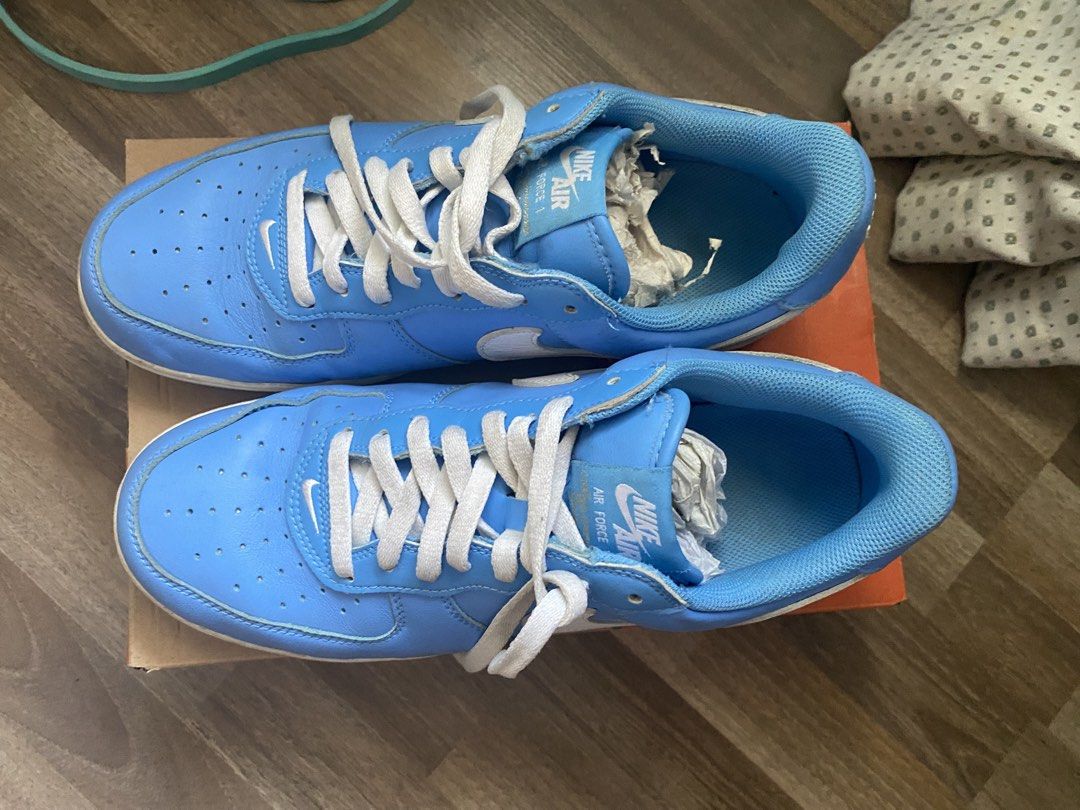 Nike Air Force 1 Blue anniversary edition (Size 11) (Category: Casual Shoes) located in Consolacion. Submitted by popsandlegends (Listing ID 1458822653, Image 3). Description: Used 5x Check pics for condition 100% authentic bought from titan .