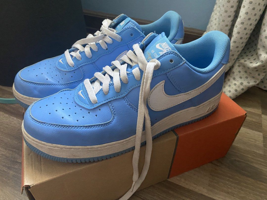 Nike Air Force 1 Blue anniversary edition (Size 11) (Category: Casual Shoes) located in Consolacion. Submitted by popsandlegends (Listing ID 1458822653, Image 2). Description: Used 5x Check pics for condition 100% authentic bought from titan .