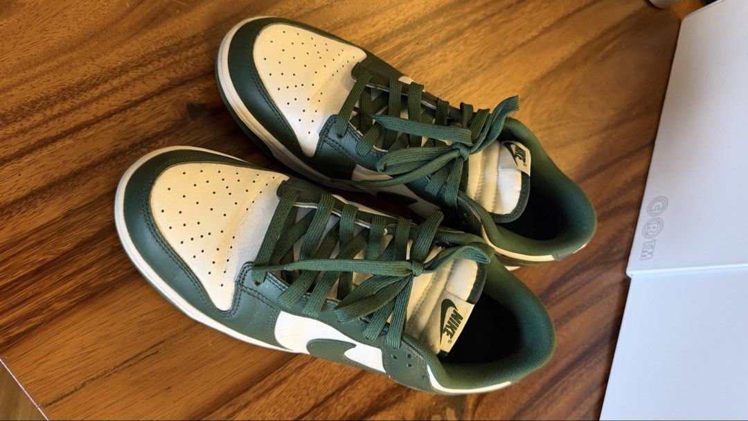 Nike Dunk Low Team Green US 10.5 / EU 44.5 (Category: Sneakers) located in Pasig City. Submitted by danuelv (Listing ID 1458769020, Image 2). Description: Used 2-3x only Pristine condition RFS: decluttering .