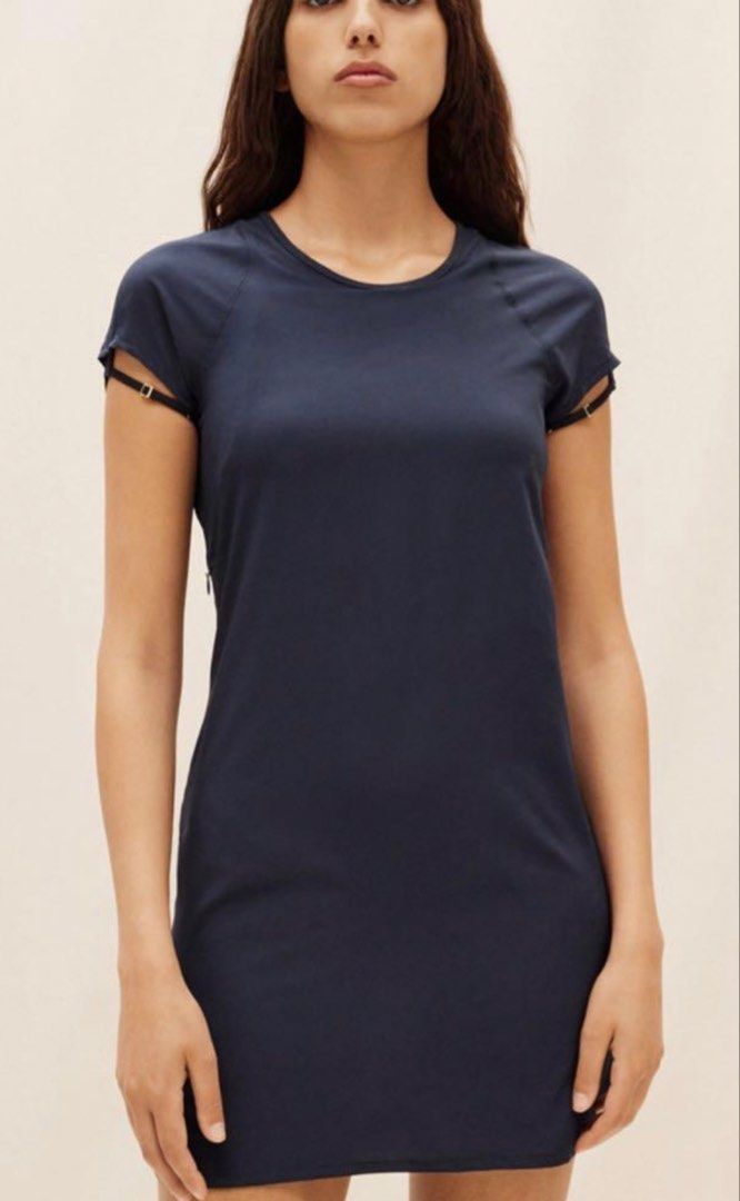 Nike X Jacquemus La Robe mini dress (Category: Dresses) located in Marikina City. Submitted by pborj (Listing ID 1458865657, Image 2). Description: - Features a small, iconic Nike logo - Sporty and chic design - Ideal for casual outings or workouts.
