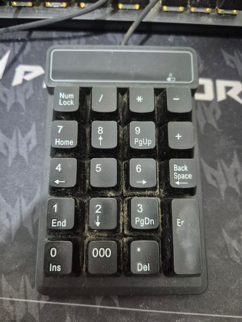 Numeric Keypad with Ergo Keys (Category: Computer Keyboard) located in Manila. Submitted by zotag (Listing ID 1458812410, Image 1). Description: - USB Numeric Keypad - Standard keys: Num Lock, Home, End, PgUp, PgDn, Backspace - Dedicated '000' key - Dedicated 'Er' (Error/Backspace) key - Plug and Play via USB - Ideal for data entry, spreadsheets, and gaming.