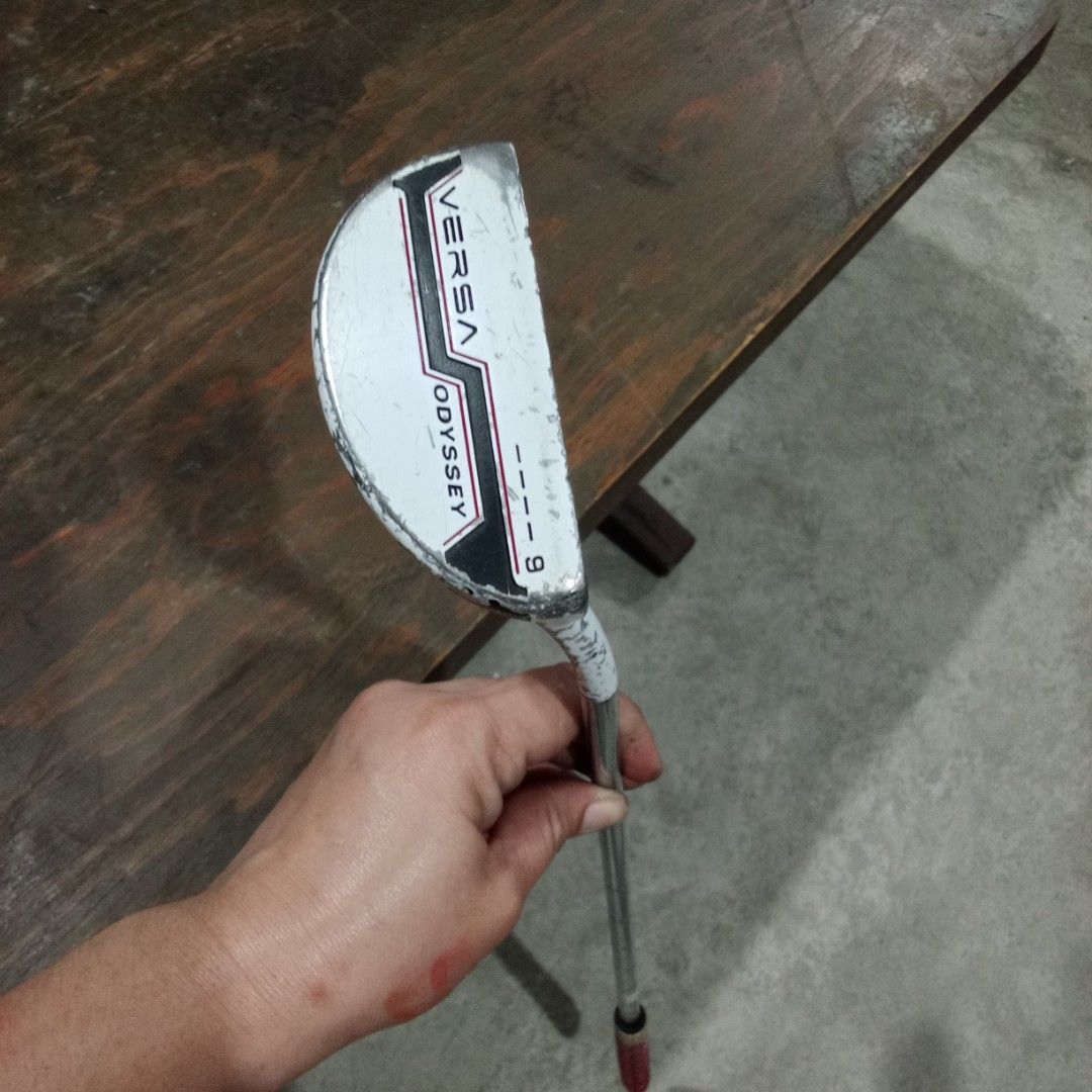 Odyssey versa #9 putter, right handed (Category: Golf) located in San Pedro. Submitted by trisheljas_japansurplus (Listing ID 1458733267, Image 1). Description: 📍For Sale📍 Odyssey versa #9 putter right handed steel shaft Rosemark Golf Grip location 📍 Filinvest Homesite barangay bagong silang san pedro laguna 📍.