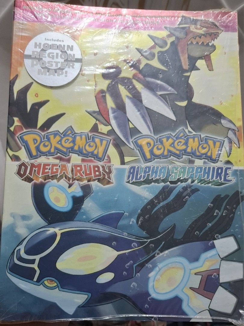 Official Pokemon Omega Ruby and Alpha Sapphire Guidebook. (Category: Nintendo) located in San Juan City. Submitted by ricsgaragesale (Listing ID 1458786449, Image 1). Description: Official guidebook Pokemon Omega Ruby & Alpha Sapphire. Price: 3,500 PHP - Authentic. - Brand new sealed - Goods pa condition, kindly check the pictures for item condition. Issue: Yung sealed plastic wrap sa labas may part na punit pero yung mismong book ay walang punit