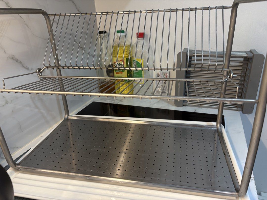 Ordning Dish Drainer (Stainless Steel) (Category: Dishwasher) located in Makati City. Submitted by r_lopez (Listing ID 1458766279, Image 3). Description: - Ikea product - Used for a few months - RFS: Replacing with a smaller size - Includes the tray - Stainless steel - See pics for more info - Price is still negotiable.