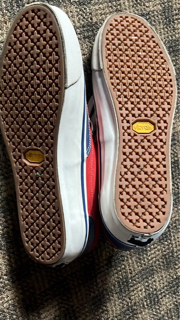OTW by Vans Era 95 Vibram (Category: Sneakers) located in Paranaque City. Submitted by miguel__karlo (Listing ID 1458736639, Image 3). Description: Croc skin patterned imprint on blue leather panels Full grain nubuck on the red Leather footbed Vibram vulcanized outsole with tank thread size: 10 US no box/extra laces Php. 4,000 hmu 📥.