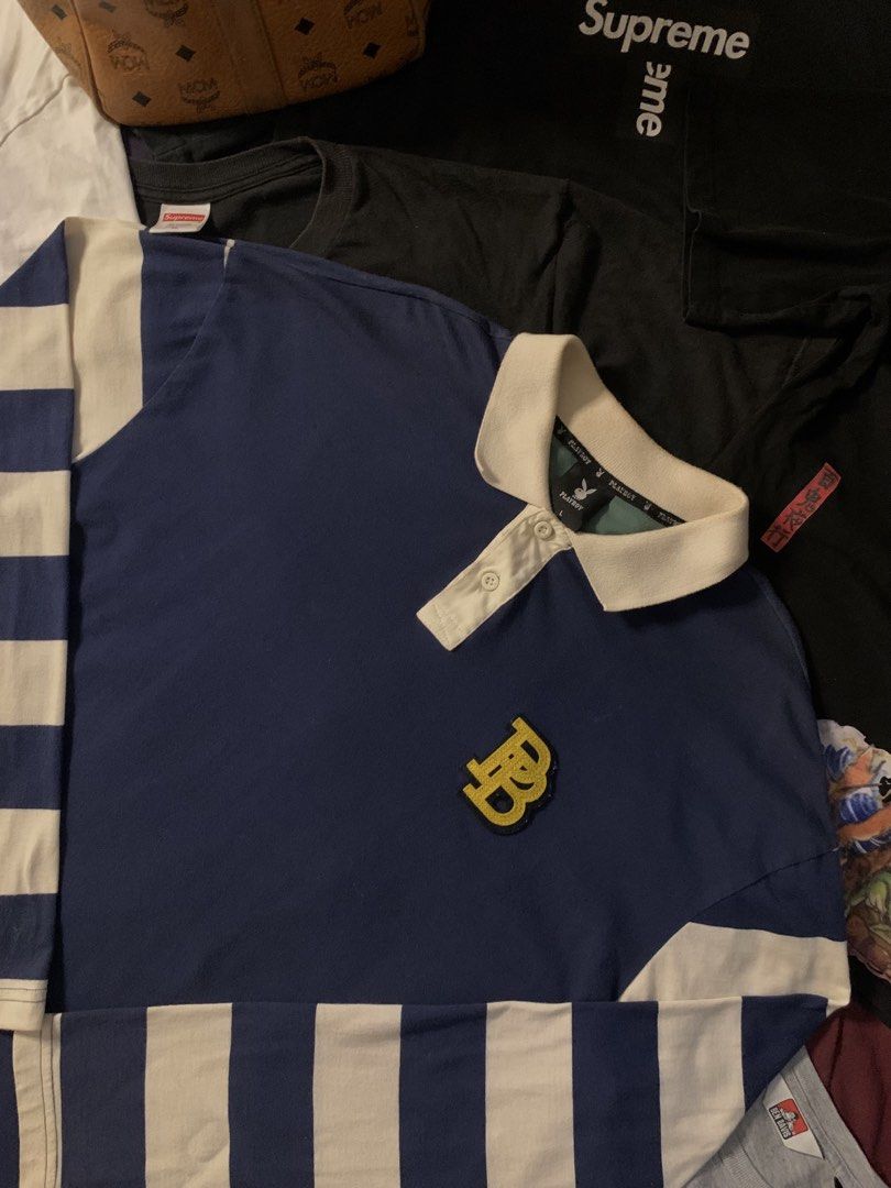 PLAYBOY POLO LONGSLEEVE (Category: Tshirts & Polo Shirts ) located in Manila. Submitted by urbanhits (Listing ID 1458706439, Image 2). Description: Playboy Polo Long Sleeve / 23 width / 27.5 length / 25 sleeve / 9/10 Condition 9/10 Color Rate.