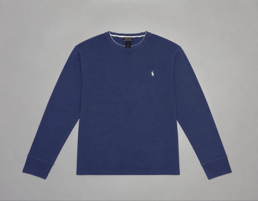 POLO RALPH LAUREN WAFFLE SWEATSHIRT (Category: Tshirts & Polo Shirts ) located in Alburquerque. Submitted by getniceph2022 (Listing ID 1458747265, Image 1). Description: POLO RALPH LAUREN WAFFLE SWEATSHIRT - Size: large Measurements: 22 inches width. 26.5 inches length. In pristine condition .