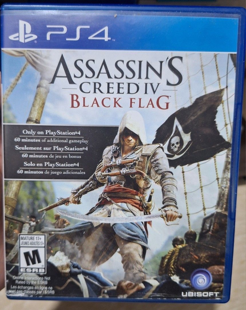 PS4 Assazins Creed (Category: PlayStation) located in General Trias. Submitted by aeunice (Listing ID 1458875118, Image 1). Description: Title: Azassins Creed Black Flag In Good Condition. Original. The plot is set in a fictional history of real-world events and follows the millennia-old struggle between the Assassins ... in Assassin's Creed IV: Black Flag. Set sail for epic journeys! Meet up / Shipping via Lalamove, JnT, Gogo Express & LBC. .