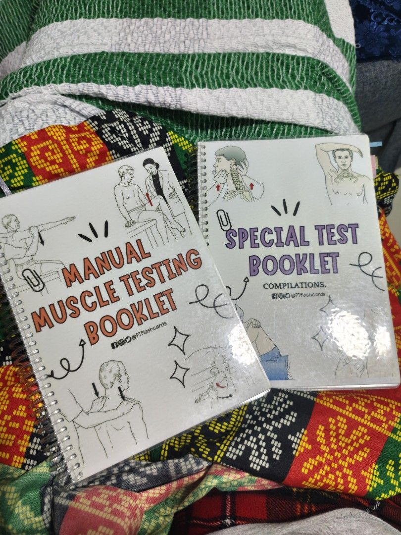PT Flashcards Manual Muscle Testing & Special Test Booklets (Category: Textbooks) located in San Juan City. Submitted by solnbart (Listing ID 1458863741, Image 1). Description: 350.