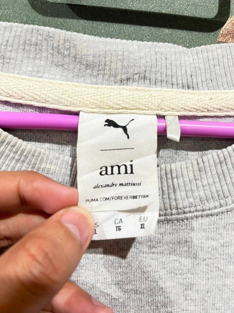 Puma X Ami Gray T Shirt (Category: Tshirts & Polo Shirts ) located in Sindangan. Submitted by waterbop (Listing ID 1458864735, Image 3). Description: AMI X PUMA 850 + SF 📌 EXCELLENT CONDITION 📌ISSUE ( pin hole, small green color at the back, see pics) 📌PIT TO PIT: 25" 📌L: 29.5" LOCATION ZAMBOANGA DEL NORTE.