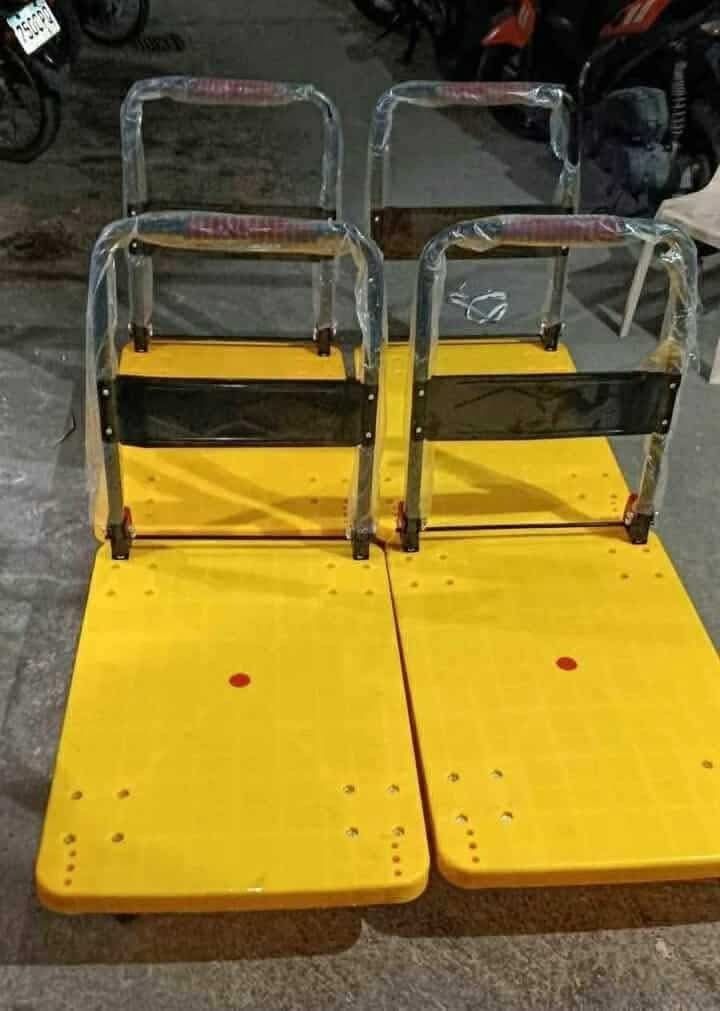 Push cart (Category: Home Improvement Tools & Accessories) located in Manila. Submitted by joydolor (Listing ID 1458818166, Image 1). Description: PUSH CART -restock- (small) 150 kg max weight 2850 🎨blue 🎨red 🎨yellow (large) 300 kg max weight 3200 🎨Red 🎨Yellow 🎨blue.