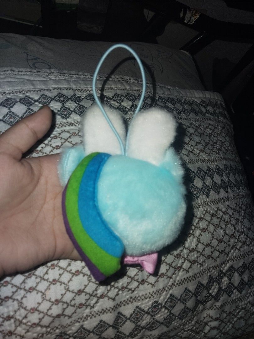 Rainbow dash plush keychain my little pony (Category: Plushies & Soft Toys) located in Manila. Submitted by makotonaegilove (Listing ID 1458770519, Image 2). Description: My Little Pony, My Little Pony merch, Hasbro official merchandise, Rainbow Dash, Rainbow Dash plush, My Little Pony Bunny Ear Bun Series, MLP G4, pony merch, magnetic plush, plush keychain, bag pendant, backpack charm, plush badge, bunny ears plush, kawaii plush, chibi Rainbow D